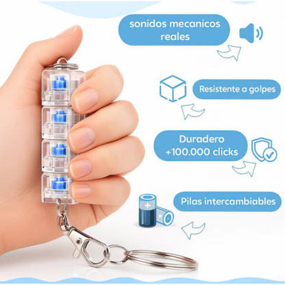 Llavero Antiestrés con Switches Mecánicos