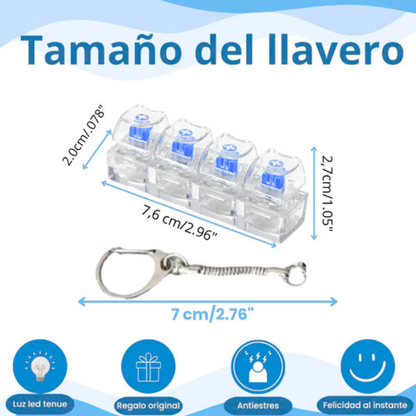 Llavero Antiestrés con Switches Mecánicos